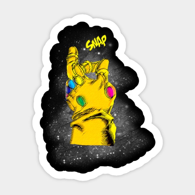 Infinity Snap Sticker by AntigoneHyde